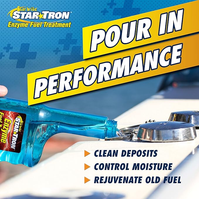 STAR BRITE Star Tron Enzyme Fuel Treatment - Concentrated Gasoline Formula - 1 oz. Treats 16 Gallons - 32 OZ (093032)