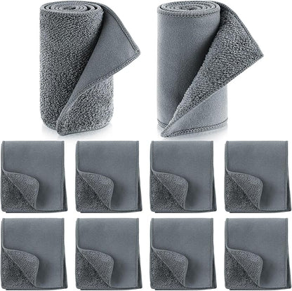 10 Pcs Shine Shoes Cloth Kit Polish Dauber Applicators Cleaning Leather Shoes Boots Microfiber Care Cloths Suede Cleaner