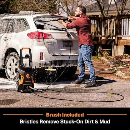 LawnMaster LT506-2000A Electric Pressure Washer 13 Amp 1.4 GPM 2300 Max PSI with Foam Bottle CSA Certified