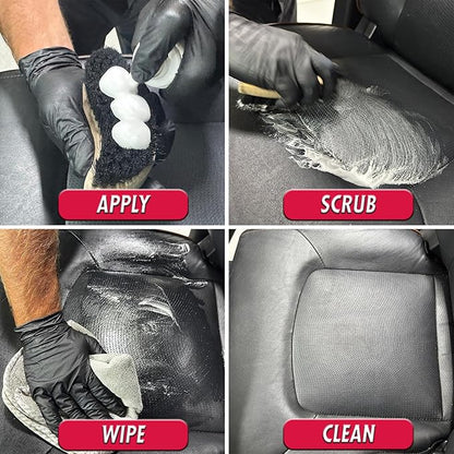 SONAX Premium Class Leather Cleaner | Powerful Foaming Formula for Deep Cleaning Smooth & Perforated Leather | Removes Stubborn Dirt, Stains & Blue Jean Transfer | Safe & Non-Drying | 281141 | 250ml
