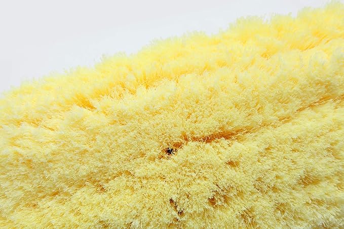 Forgrace 60 Inch Car Wash Brush with Long Handle 12" Soft Bristle Head Flow-Through Heavy Duty Tri-Level Dip Auto Car Exterior Washing Yellow