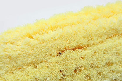 Forgrace 60 Inch Car Wash Brush with Long Handle 12" Soft Bristle Head Flow-Through Heavy Duty Tri-Level Dip Auto Car Exterior Washing Yellow
