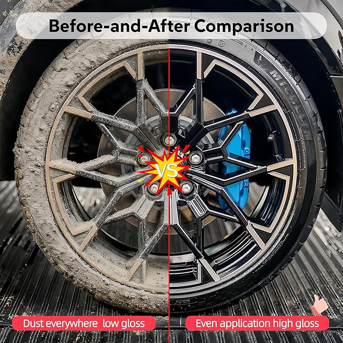Flow Tire Shine Applicator,Reusable Car & Truck Tire Dressing Applicator,Works with All Tire Shine & Gels,Professional Car Detailing Tool