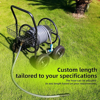 Worth Leader Garden Hose 3/4 in. x 25 ft. -No Kink, Flexible, Leakproof, Male/Female -Heavy Duty Durable 5 Layers PVC Rubber Lightweight Water Pipe for Gardening, Agriculture & Lawn Care -500PSI Burst
