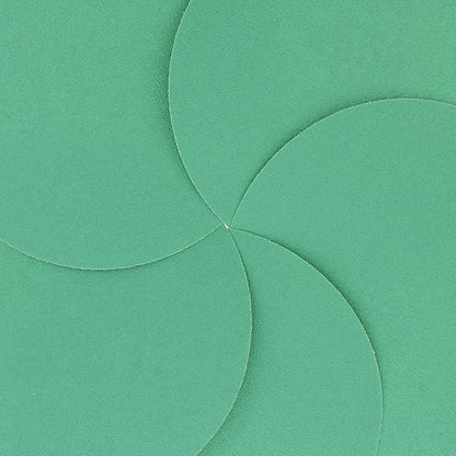Dura-Gold Premium 6" Green Film PSA Sanding Discs - 120 Grit (Box of 25) - Self Adhesive Stickyback Sandpaper for DA Sanders, Finishing Coarse Cut Abrasive - Sand Automotive Paint, Woodworking Wood