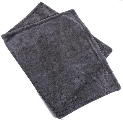 aokway Car Drying Towel from No Streaks, Scratches, or Water Spots - Large Premium 1300 GSM Microfiber - Double Twist Pile & Edgeless Design for Quick & Effortless Dry - 24” x 36”（1 Pack）