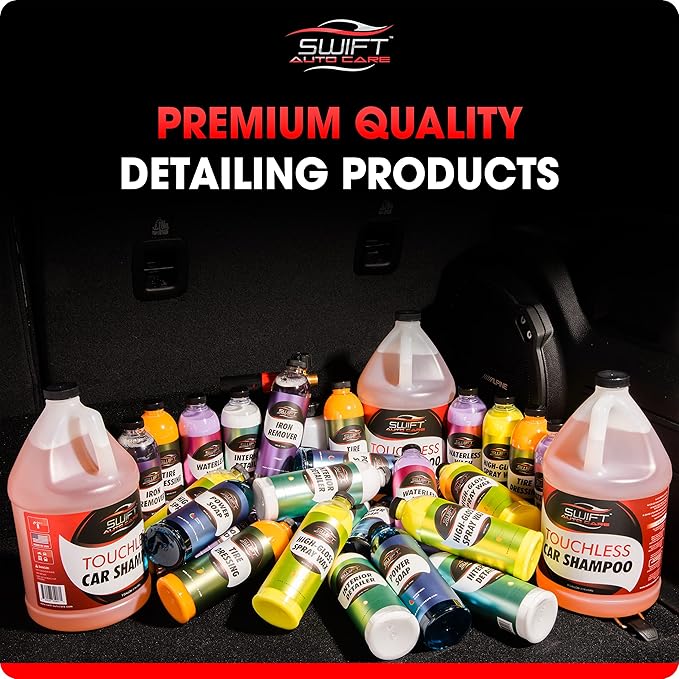 Swift Iron Remover & Wheel Cleaner (1 Gallon) – Remove Brake Dust, Iron Oxide & Stuck-On Dirt & Debris from Paint & Wheels | Effective Formula for Decon Car Wash | Preps Paint for Wax Coatings