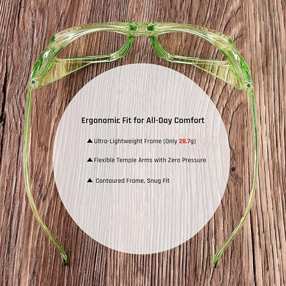 MORK&SUKY Safety Glasses for Men&Women, Anti-Fog Protective Eyewear with Side Shields for Woodworking, Lab Work,Construction.