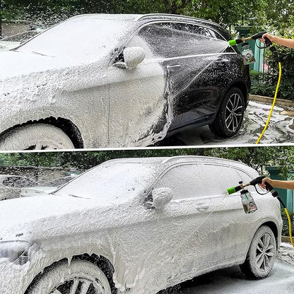 BEAR FORCE Innovative Pressure Washer Foam Cannon Pro+ (Thicker Foam, 3 Times of Life), 2026 Car Wash Snow Foam Blaster with One-Click Disassembly Technology + 1/4" Quick Plug, 34oz Bottle