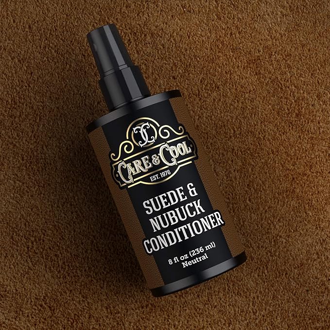 Care & Cool Suede and Nubuck Conditioner - Your Best Choice for Waterproofing and Protecting The Delicate Structure Against The Elements and Abrasive Impurities (16 Fl Oz)