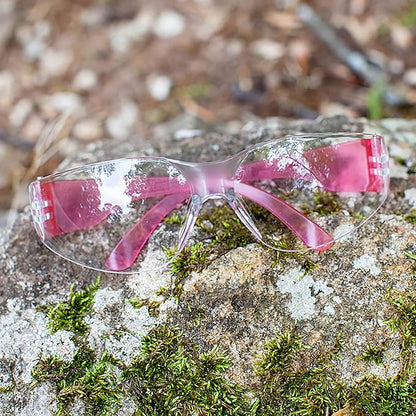 BISON LIFE Safety Glasses - Scratch Resistant Wrap Around Eyewear, Polycarbonate ANSI Z87.1 Impact Resistant Lens