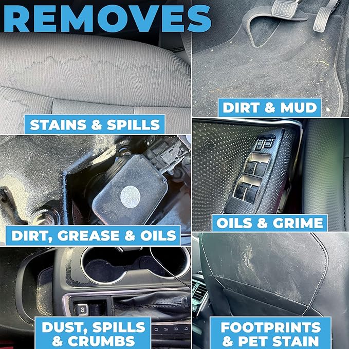 Flowgenix All Purpose Cleaner for Car Detailing (16oz) - Car Interior Cleaner for Dashboard, Trim, Seat, Fabric & More - Auto Cleaning Supplies - Incl 2 Microfiber Towels