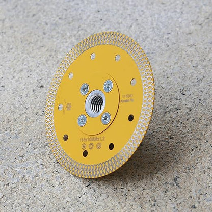 OSECH 4.5" Tile Saw Blade Diamond Cutting Blade with 5/8"-11 Flange for Granite Marble Tile Cutting