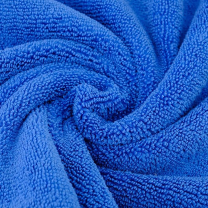 POLYTE Premium Microfiber Cleaning Towel,16x16 in 24 Pack (Blue,Gray,Yellow)