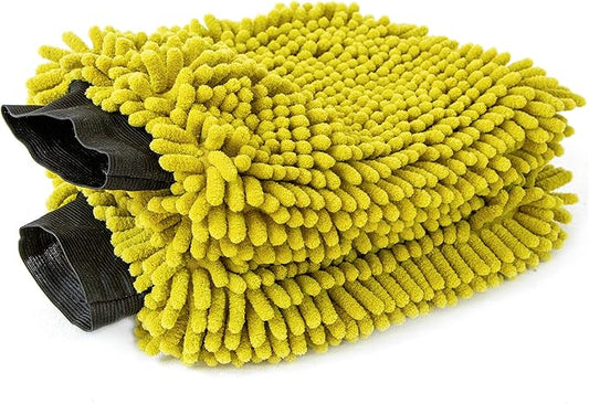 DOCA Car Wash Equipment - Car Wash Mitt Attachment - Other Options Include Mop, Squeegee, Kit, Soft Bristle Brush with or Without Long Handle Extension Pole