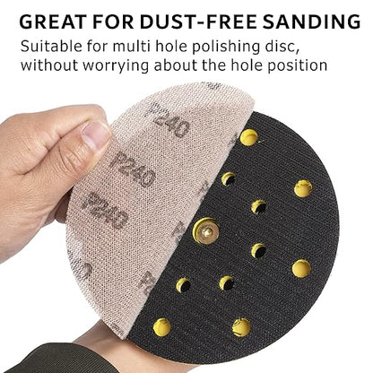 240GRIT 50pcs 5-Inch Mesh Abrasive Sanding Discs Hook & Loop Sandpaper, Dust Free Anti-Blocking Net Sandpaper Sheets for Auto Body, Wood, Drywall, Metal
