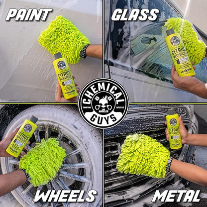 Chemical Guys Citrus Wash & Gloss Foaming Car Wash Soap - High Suds Formula Foam Cannon Soap for Foam Blasters, or Bucket Washes - Safe on Paint, Clear Coat, and Wax, Citrus Scent - 64 oz