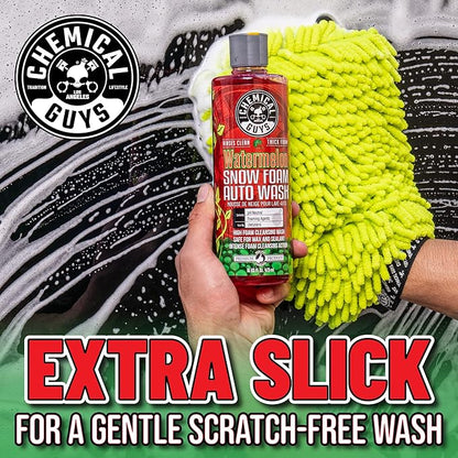 Chemical Guys CWS20816 Watermelon Snow Foam Car Wash Soap, (Works with Foam Cannons or Bucket Washes) Safe for Cars, Trucks, Motorcycles, RVs & More, 16 fl oz, Watermelon Scent