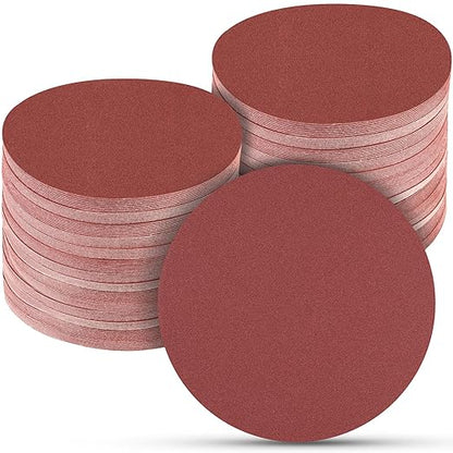 100 PCS 6 Inch Sanding Discs 150 Grit Hook and Loop Sandpaper, Round Orbital Sand Paper Discs for Sander