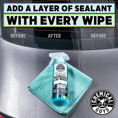 Chemical Guys Swift Wipe Sprayable Waterless Car Wash Spray - Spray and Wipe to Safely Clean and Shine Cars, Trucks, Motorcycles, RV & More, High Lubrication Formula, 16 oz