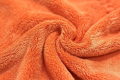 Maxshine 16" x 24" Universal 3-Pack Orange 500GSM Edgeless Microfiber Towel – Ultra-Soft & High Absorbency – Ideal for Car Detailing, Polishing & Finishing – Lint-Free Cleaning Cloth