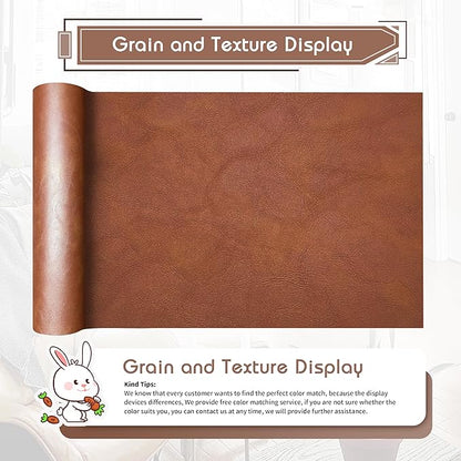 KING MOUNTAIN Leather Repair Patch,16 x 60 Inches self Adhesive Leather Repair Tape for Damaged Leather Furniture, Sofa Seating,Car Seats, Leather Goods（Classic Brown）