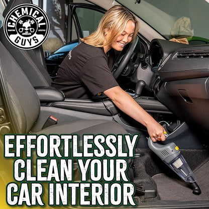 Chemical Guys EQP410 DetailVac Handheld Portable Car Vacuum, 110w 8.8amp Electric Motor, (Great for Cars, Trucks, SUVs, Motorcycles, RVs, Home, Pets, Kids, Office, and On The Go) Gray
