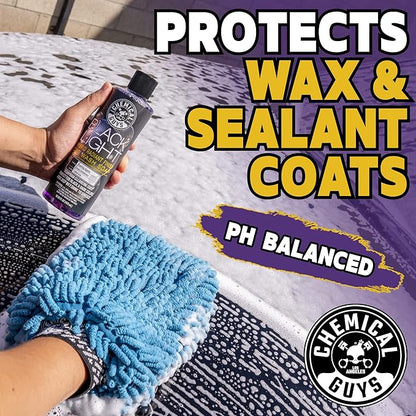 Chemical Guys CWS61964 Black Light Foaming Car Wash Soap (Works with Foam Cannons, Foam Guns or Bucket Washes) for Cars, Trucks, Motorcycles, RVs & More, 64 fl oz (Half Gallon) Black Cherry Scent