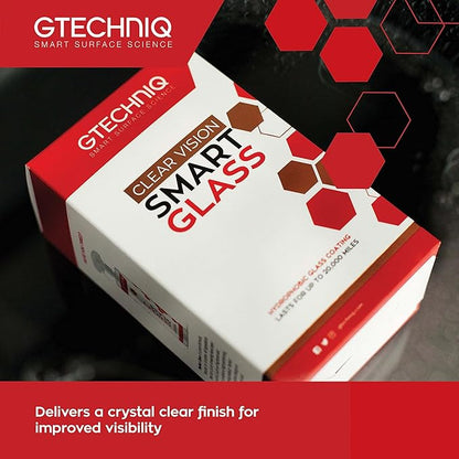 Gtechniq G1 Smart Glass Water Repellent Spray, Rain Repellent Car Windscreen Cleaner Repels Water Off Glass up to 20,000 Miles, 100ml