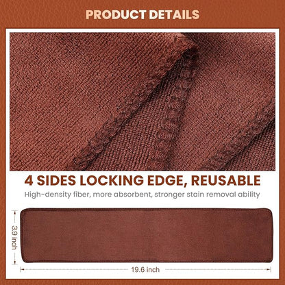 10 Pcs Shine Shoes Cloth Kit Polish Dauber Applicators Cleaning Leather Shoes Boots Microfiber Care Cloths Suede Cleaner