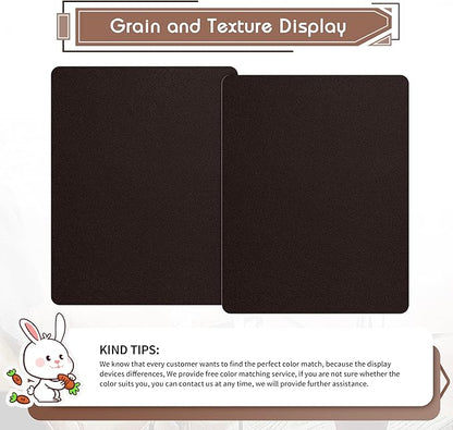 KING MOUNTAIN Leather Repair Patch,2 Packs 9 x 11 Inches self Adhesive Leather Repair Tape for Damaged Leather Furniture, Sofa Seating,Car Seats, Leather Goods（Fine Grained Dark Brown）