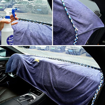 NEWISHTOOL Window Tinting Dash Protection, Super Absorbent Dash Towel Microfiber Towel and Strand Soak Rope Tool, Protective Control Water Shield for Windshield Film Install Scratch Free Tint Tools
