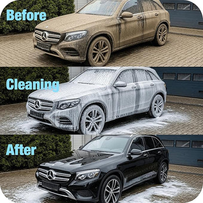 Upgraded Foam Cannon, Lightweight Car Wash Foam Cannon, Leak-Proof Construction, Fits 1/4 Inch Connector Pressure Washer, Easy Car Wash at Home
