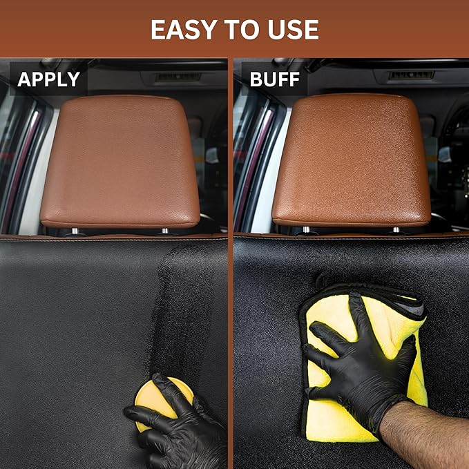 The Pro Stuff® Ultimate Car Leather Conditioner & Repair Treatment | Shine & Protect | Easy Apply, No-Residue Clear Formula | Leather Care for Car, Couch, Glove, Jacket, Purse, Shoe, Furniture