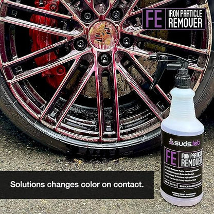 Suds Lab FE Iron Particle Remover, Fallout Rust Remover Spray for Car Detailing, Safe on Car Paint, Motorcycle, RV & Boat Finishes 32 oz.