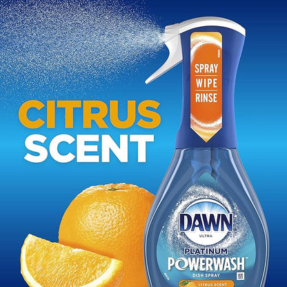 Dawn Platinum Powerwash Dish Spray, Dish Soap, Citrus Scent, 16oz
