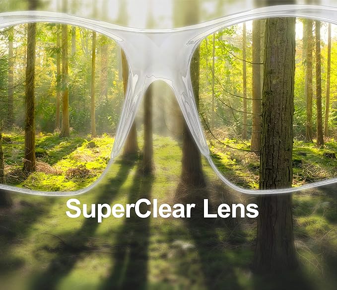 Clear Safety Glasses Eye Protection (1 Pair, 1 Case, 1 Neck cord) - Shooting, Sports Safety Goggles, Protective Eyewear For Men and Women.