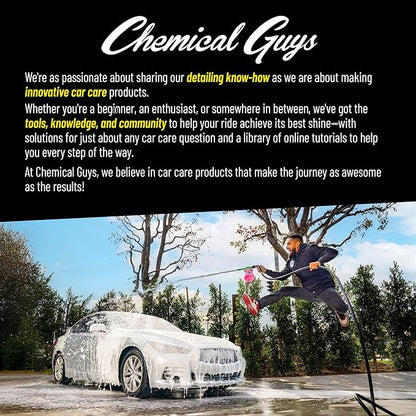 Chemical Guys Wheelie All Exterior Surface and Wheel Brush, Wheel Cleaner Brush with Soft Bristles, Safe Cleaning of Rims, Tires, and Exterior Surfaces on Cars, Trucks, Motorcycles, RVs, & More, Green