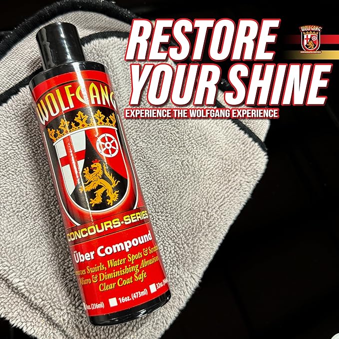Wolfgang Uber Compound 3.0 | High-Performance Cutting Compound | Removes Swirls, Scratches & Oxidation | Restores Paint Clarity & Gloss | WG-5601 | 16 oz