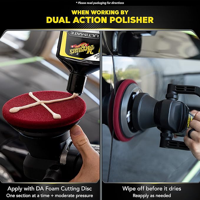 Meguiar's Ultimate Compound, 20 Oz - Remove Scratches, Swirl Marks and Oxidation While You Restore Color and Clarity for a Showroom Shine - Safe and Effective on All Glossy Paints and Clear Coats