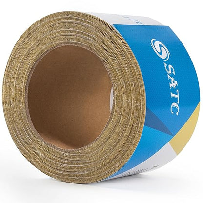 S SATC 600 Grit PSA Longboard Sandpaper 20 Yard Long Continuous Roll, 2-3/4" Wide Self Adhesive Stickyback Sanding Sheets for Automotive, Hand Sanding Blocks,Woodworking, Metal, Plastic