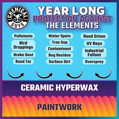 Chemical Guys HydroSlick 8 oz with 2 Applicators - Long Lasting Ceramic Coating Sealant for Cars, Trucks & More - Provides Extreme Gloss and Protection - WAC241