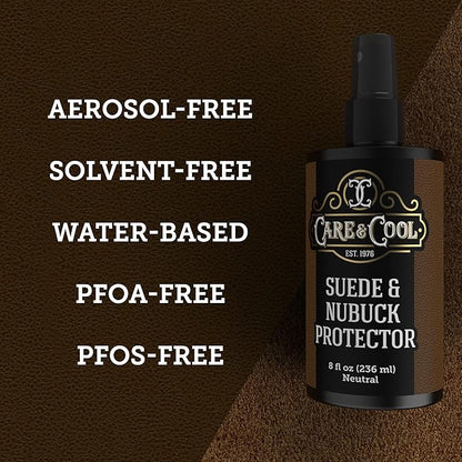 Care & Cool Maximum Protection for Your Suede and Nubuck (8 oz). Waterproofing, Dust and Stain Repellent Formula for your Shoes, Boots, Bags and Jackets. Setting the Standards Since 1976.