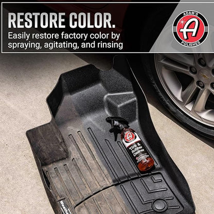 Adam's Polishes Tire & Rubber Cleaner (2-Pack) - Removes Discoloration from Tires Quickly - Works Great on Tires, Rubber & Plastic Trim, and Rubber Floor Mats