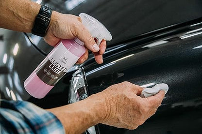 Fore Clay and Luster Lube - Clay Bar Kit, Auto Detailing Clay bar for Cars, Trucks, Boats, Glass and Plastic. Includes Luster Lube Hydrophobic Lubricant.