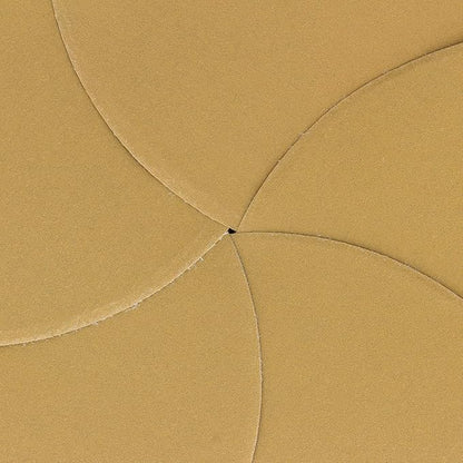 Dura-Gold Premium 320 Grit 6" Gold Sandpaper Discs, No Hole Pattern Dustless, Box of 50, Hook & Loop Backing for DA Sander, Finishing Coarse Sanding Abrasive Automotive Paint, Woodworking Wood, Metal
