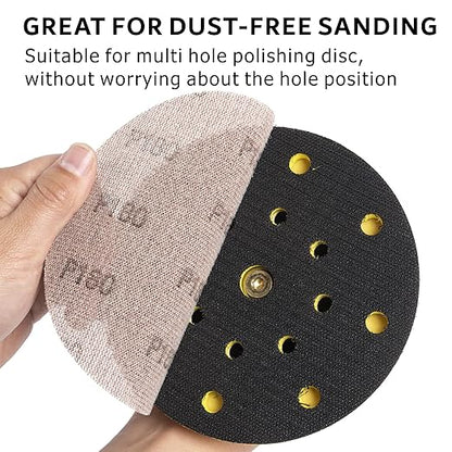 180GRIT 50pcs 5-Inch Mesh Abrasive Sanding Discs Hook & Loop Sandpaper, Dust Free Anti-Blocking Net Sandpaper Sheets for Auto Body, Wood, Drywall, Metal