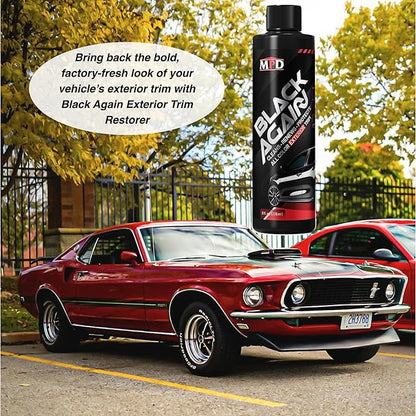 MPD Cobalt Charm Black Again Exterior Trim Restorer NA647 8 oz.