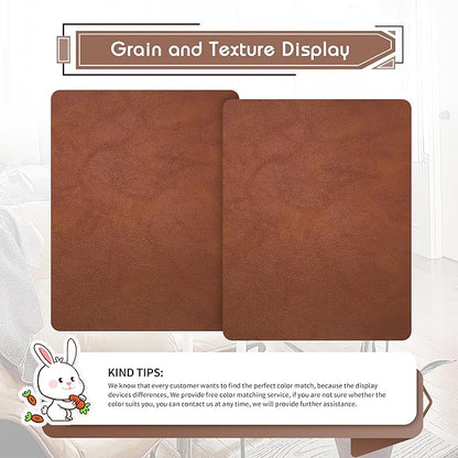 KING MOUNTAIN Leather Repair Patch,2 Packs 9 x 11 Inches self Adhesive Leather Repair Tape for Damaged Leather Furniture, Sofa Seating,Car Seats, Leather Goods（Classic Brown）