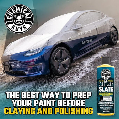 Chemical Guys CWS80316 Clean Slate Deep Surface Cleaning Car Wash Soap (Removes Old Car Waxes, Glazes & Sealants for Superior Surface Prep), 16 fl oz, Citrus Scent